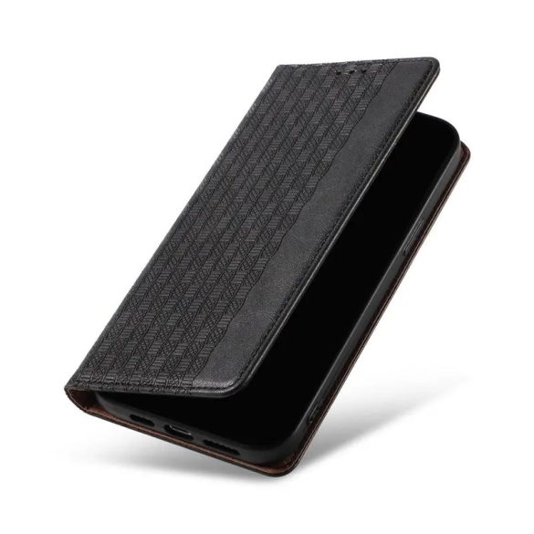 Magnet Strap könyvtok csuklópánttal iPhone 14 Pro - fekete