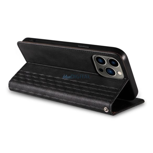 Magnet Strap könyvtok csuklópánttal iPhone 14 Plus - fekete
