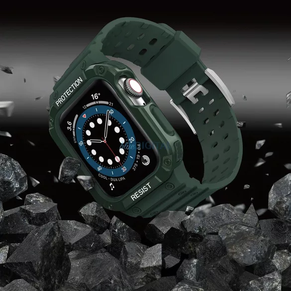Protect Strap szíj Apple Watch 38/40/41mm - zöld