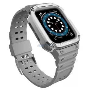 Protect Strap szíj Apple Watch 38/40/41mm - szürke, ezüst