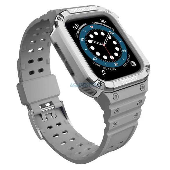 Protect Strap szíj Apple Watch 38/40/41mm - szürke, ezüst