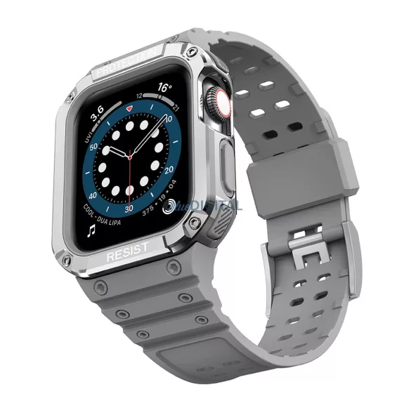 Protect Strap szíj Apple Watch 38/40/41mm - szürke, ezüst