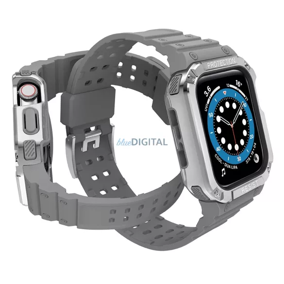 Protect Strap szíj Apple Watch 38/40/41mm - szürke, ezüst