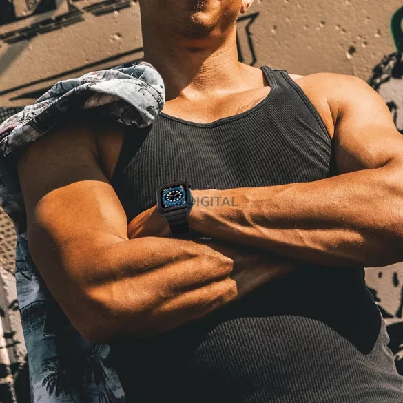 Protect Strap szíj Apple Watch 38/40/41mm - szürke, ezüst