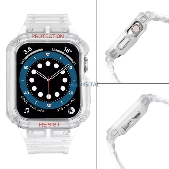 Protect Strap szíj Apple Watch 38/40/41mm - átlátszó