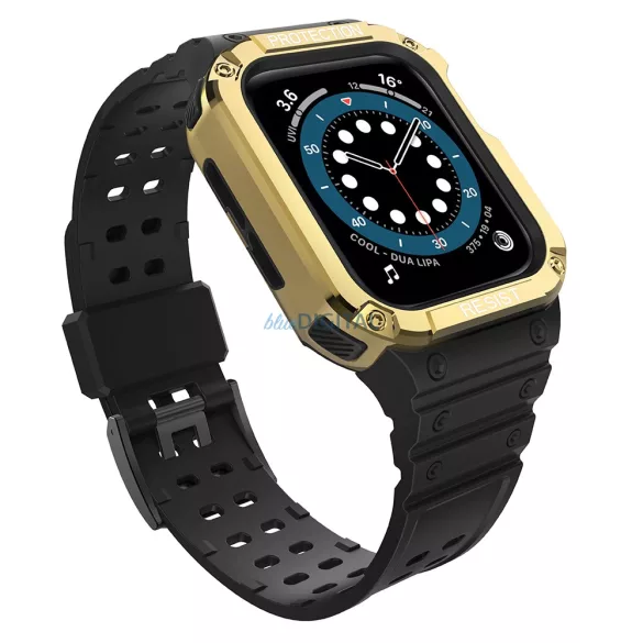 Protect Strap szíj Apple Watch 38/40/41mm - Fekete, Arany