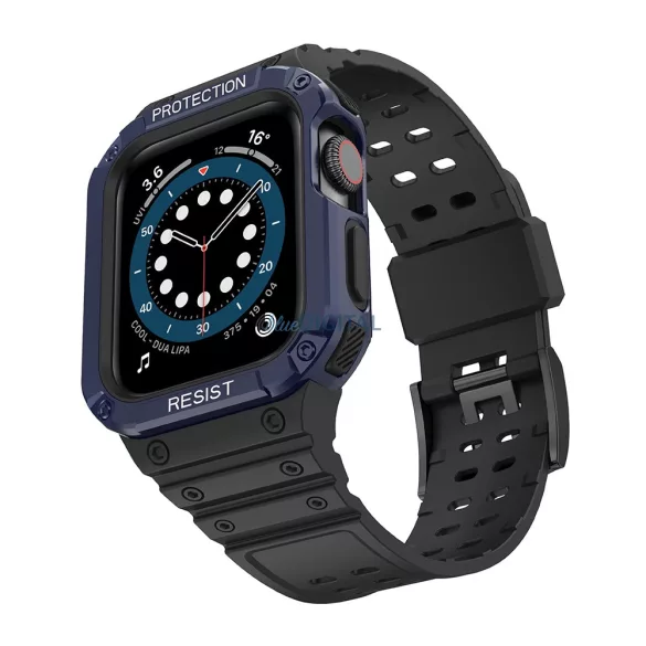Protect Strap szíj Apple Watch 38/40/41mm - Fekete, kék