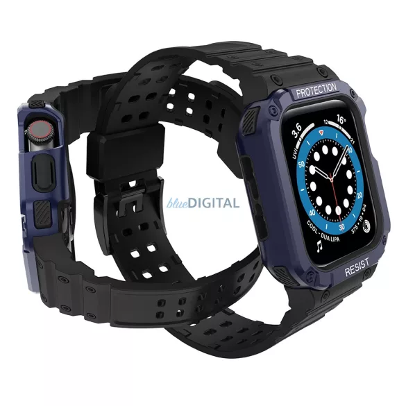 Protect Strap szíj Apple Watch 38/40/41mm - Fekete, kék