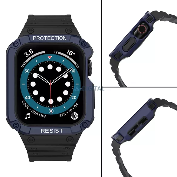 Protect Strap szíj Apple Watch 38/40/41mm - Fekete, kék