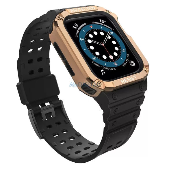 Protect Strap szíj Apple Watch 38/40/41mm - Fekete, rózsaarany