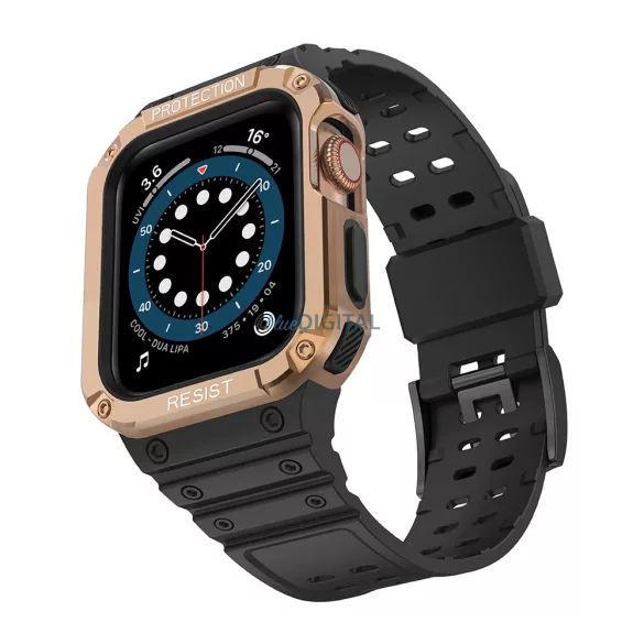 Protect Strap szíj Apple Watch 38/40/41mm - Fekete, rózsaarany
