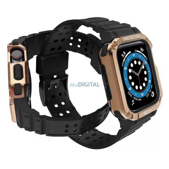 Protect Strap szíj Apple Watch 38/40/41mm - Fekete, rózsaarany