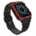 Protect Strap szíj Apple Watch 38/40/41mm - Fekete, Piros