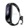Fém karkötő Xiaomi Mi Band 3 / 4 / 5 / 6 szíjhoz - fekete
