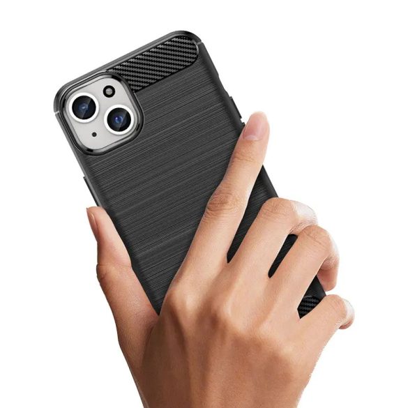 Carbon tok iPhone 15 Plus - fekete