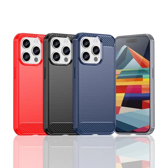 Carbon tok iPhone 15 Pro - fekete