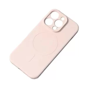 Silicone MagSafe-kompatibilis tok iPhone 15 Plus - bézs