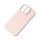 Silicone MagSafe-kompatibilis tok iPhone 15 Plus - bézs Silicone MagSafe-kompatibilis tok iPhone 15 Plus - bézs