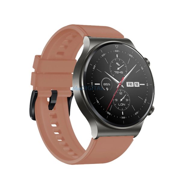 Szilikon csereszíj Huawei Watch GT 2/3/4/2 Pro/3 Pro/GT 2e (46mm) - bordó