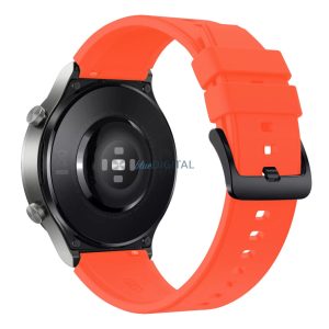 Szilikon csereszíj Huawei Watch GT 2/3/4/2 Pro/3 Pro/GT 2e (46mm) - narancssárga