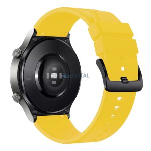 Szilikon csereszíj Huawei Watch GT 2/3/4/2 Pro/3 Pro/GT 2e (46mm) - sárga