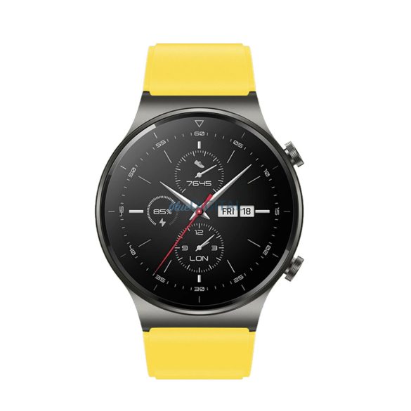 Szilikon csereszíj Huawei Watch GT 2/3/4/2 Pro/3 Pro/GT 2e (46mm) - sárga