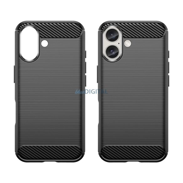 Carbon tok iPhone 16 - fekete