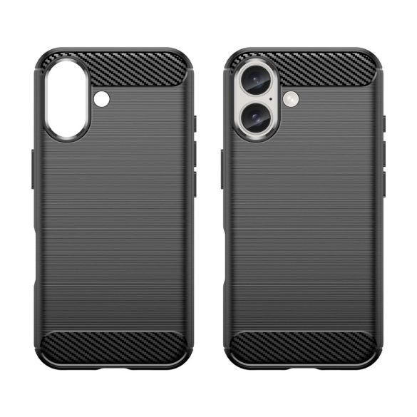 Carbon tok iPhone 16 - fekete