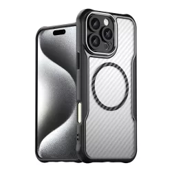  Leading Series MagSafe-kompatibilis tok iPhone 16 Pro Max - fekete