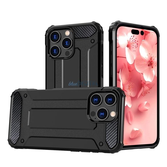 Hybrid Armor tok iPhone 16 Pro - fekete