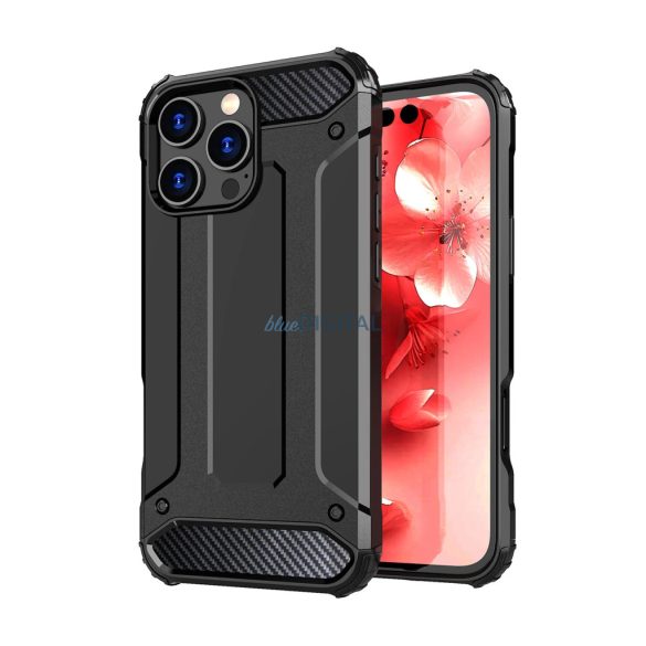 Hybrid Armor tok iPhone 16 Pro - fekete