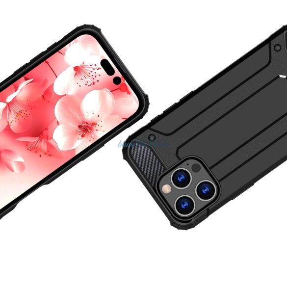 Hybrid Armor tok iPhone 16 Pro - fekete