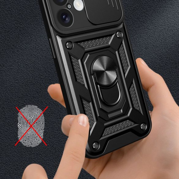 Hybrid Armor Camshield tok iPhone 16 - fekete