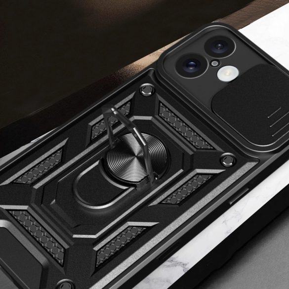 Hybrid Armor Camshield tok iPhone 16 Plus - fekete