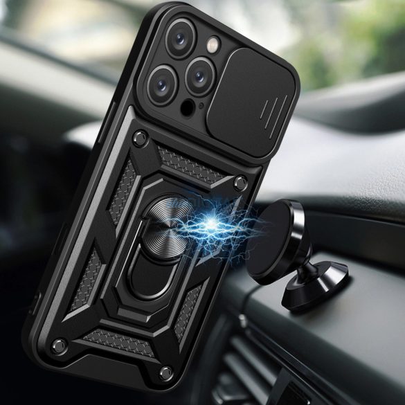 Hybrid Armor Camshield tok iPhone 16 Pro - fekete