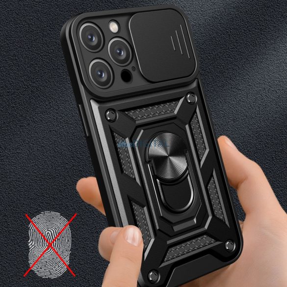 Hybrid Armor Camshield tok iPhone 16 Pro - fekete