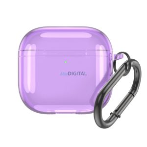 Transparent tok AirPods 4 - lila