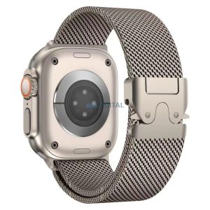 Titanium Milanese Loop csereszíj Apple Watch 42/44/45/46/49mm - titánszürke