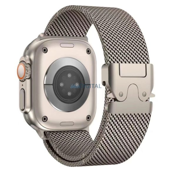 Titanium Milanese Loop csereszíj Apple Watch 42/44/45/46/49mm - titánszürke