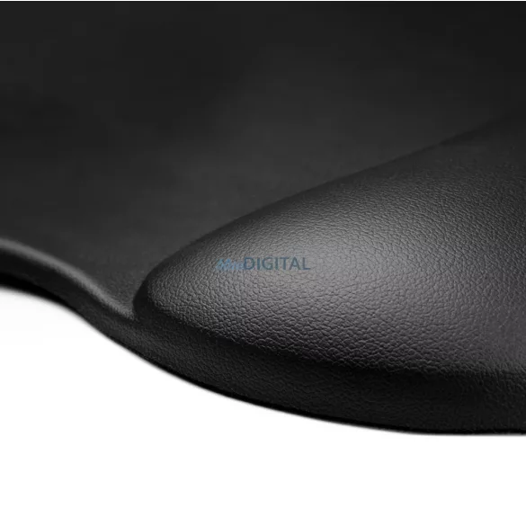 Ergonomikus egérpad és csuklótámasz gél Eco bőr nagyméretű csúszásgátló - Fekete