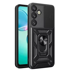 Hybrid Armor Camshield tok Samsung Galaxy S25 Plus - fekete
