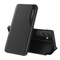   Eco Leather View kinyitható tok Samsung Galaxy S24 FE - fekete