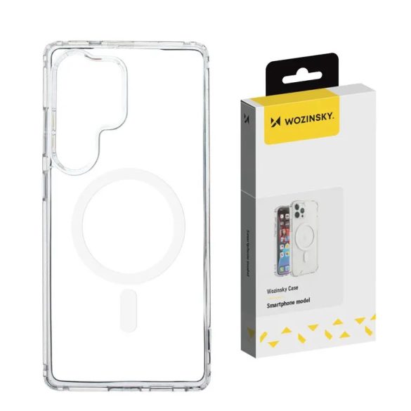 Wozinsky Ultra Clear MagSafe-kompatibilis tok Samsung Galaxy S25 Ultra - átlátszó