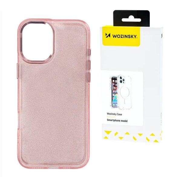 Wozinsky Glitter tok Samsung Galaxy S25 Plus - rózsaszín