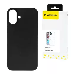   Wozinsky Liquid Silicone MagSafe-kompatibilis tok Samsung Galaxy S25 Plus - fekete