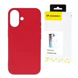  Wozinsky Liquid Silicone MagSafe-kompatibilis tok Samsung Galaxy S25 Plus - piros