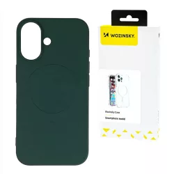   Wozinsky Liquid Silicone MagSafe-kompatibilis tok Samsung Galaxy S25 Plus - zöld