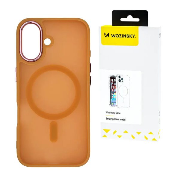 Wozinsky Fashion MagSafe-kompatibilis tok Samsung Galaxy S25 Plus - narancssárga