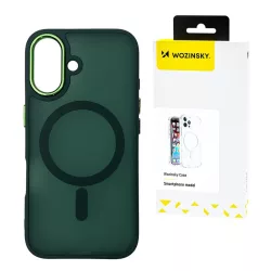  Wozinsky Fashion MagSafe-kompatibilis tok Samsung Galaxy S25 Plus - zöld