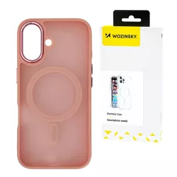   Wozinsky Fashion MagSafe-kompatibilis tok Samsung Galaxy S25 Plus - rózsaszín